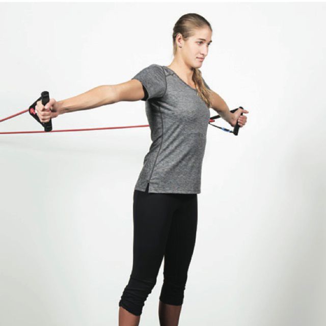 Stretch Cord Chest Pulls by Brian Fallon Exercise Howto Skimble