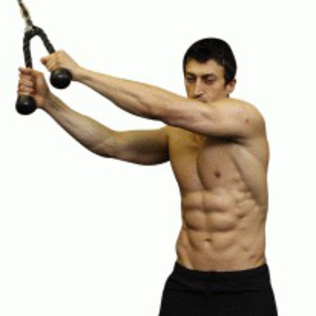 SC Right CrossBody Down Chops Exercise Howto Skimble