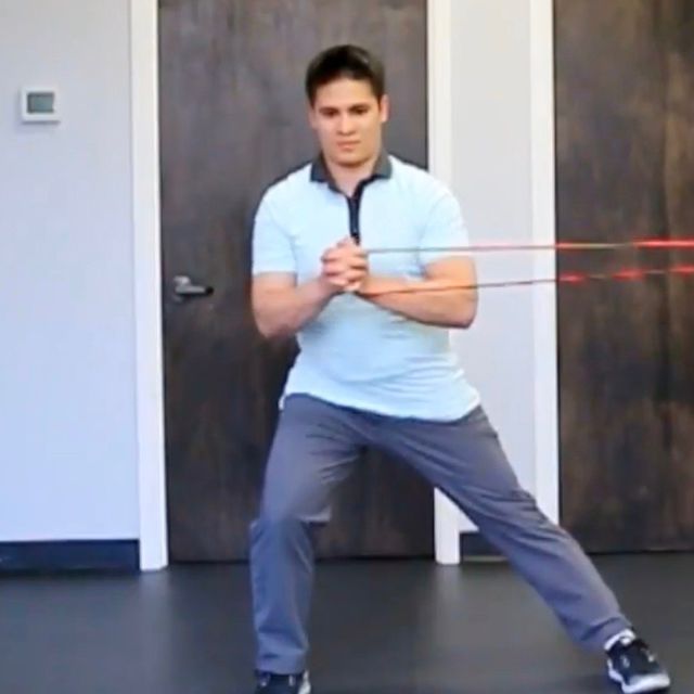 SC Right SideLunge w/ Pallof Press by Brian Fallon Exercise Howto