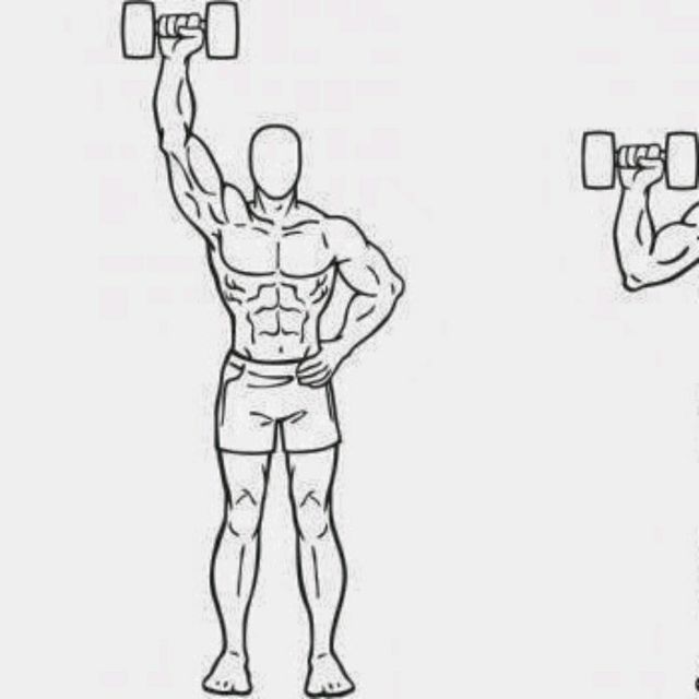 Right Single Arm Overhead Press by Markus Rotter Exercise Howto