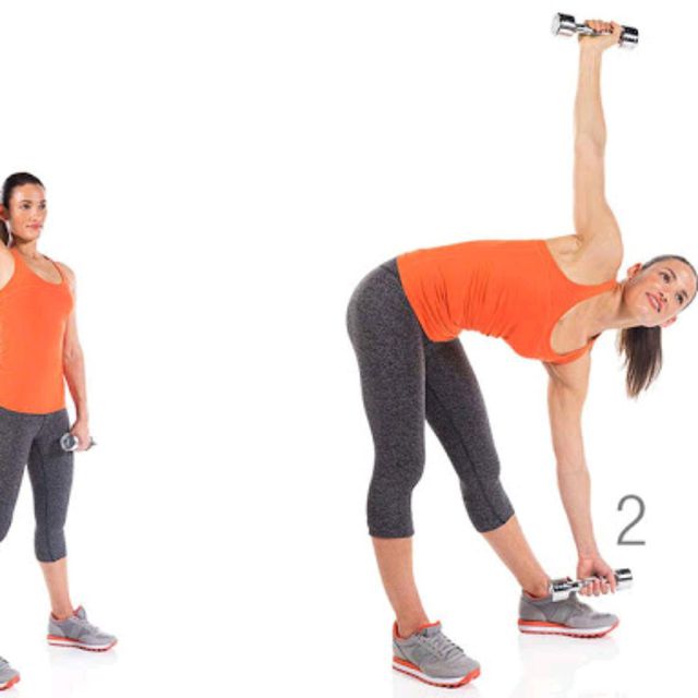 Double Dumbbell Windmill by Silas Eisenback Exercise Howto Skimble