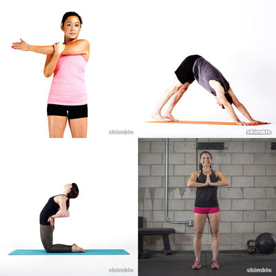 stretching
