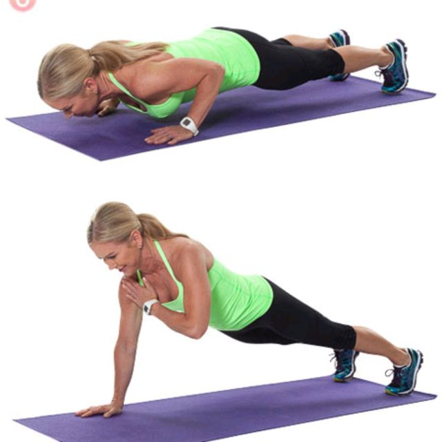Pushup To Shoulder Tap by Silas Eisenback Exercise Howto Skimble