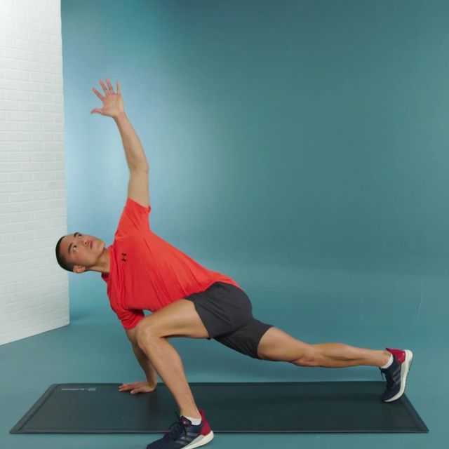 Push Up to Lunge Rotation by Brian Fallon Exercise Howto Skimble