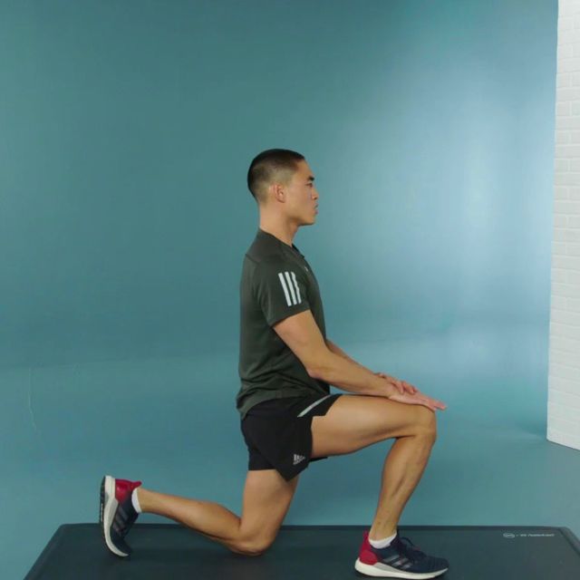 Hip Flexor Stretch Left Leg by Brian Fallon Exercise Howto Skimble