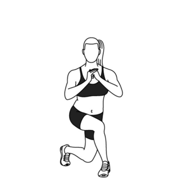 Curtsy Lunges Exercise Howto Workout Trainer by Skimble