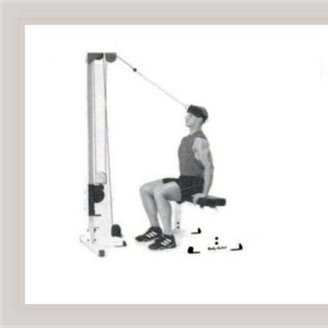 Cable Neck Extension Exercise Howto Workout Trainer by Skimble