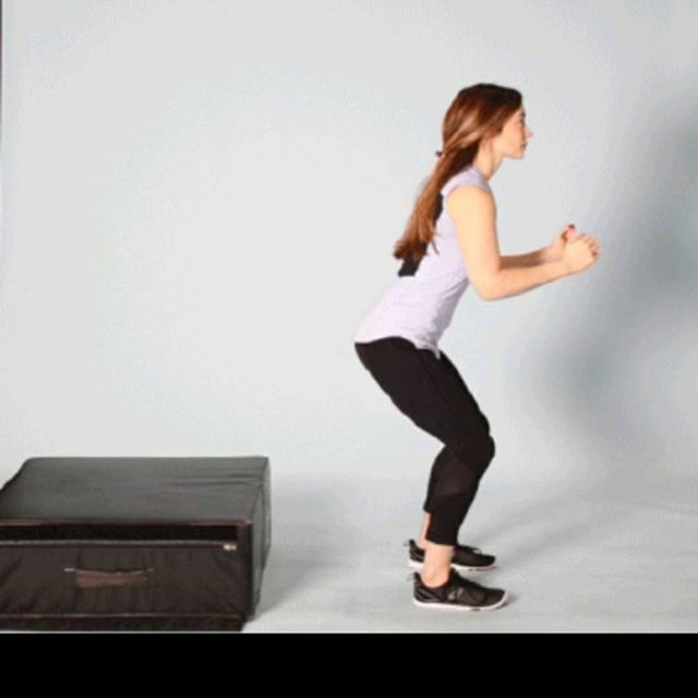 Depth jump plus jump Exercise Howto Workout Trainer by Skimble
