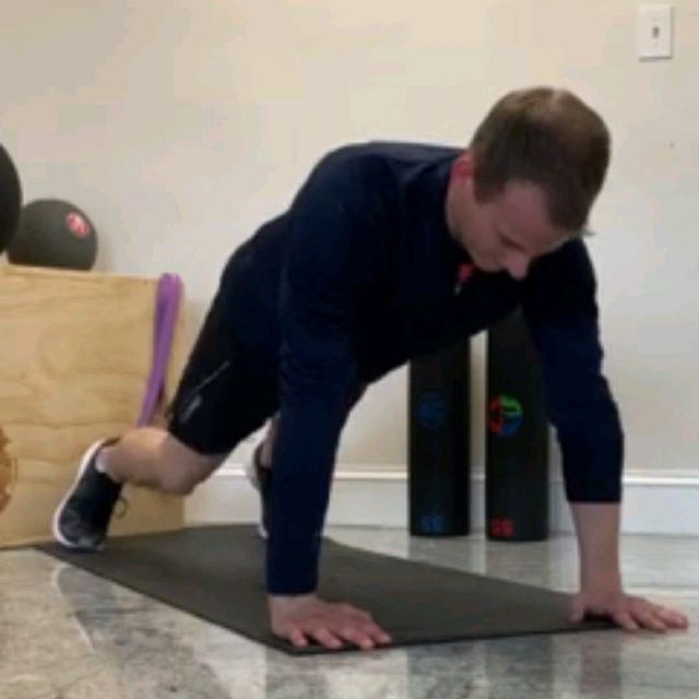 Knee Slap Mountain Climbers Exercise Howto Workout Trainer by Skimble