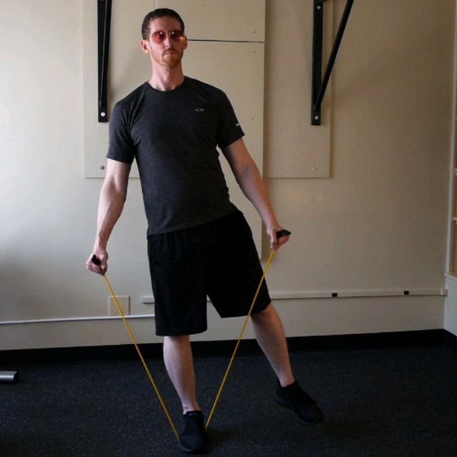 Single Leg Balance With Band by Patrick9 Morrisey Exercise Howto