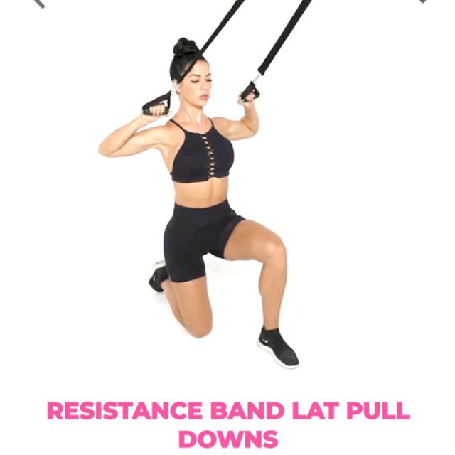 lats with resistance bands