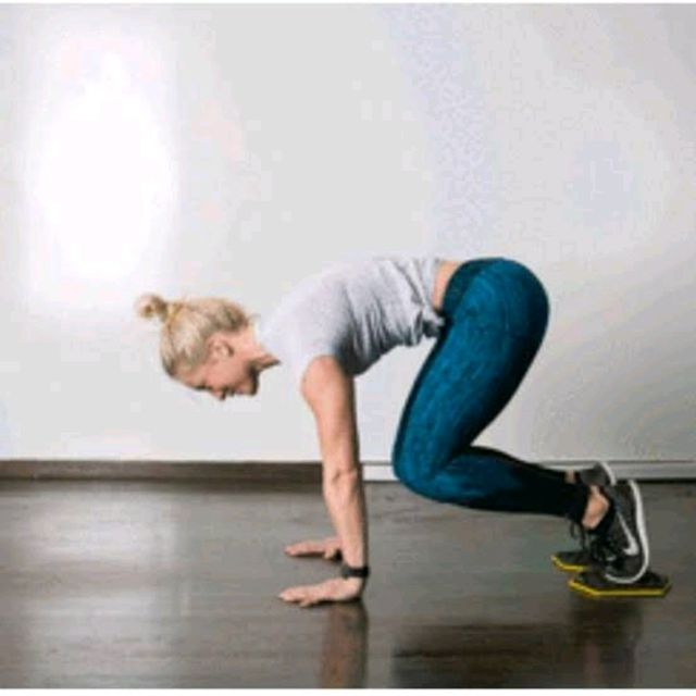 Slider Knee Tuck by Kent Butcher Exercise Howto Skimble