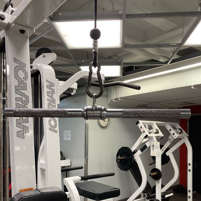 Tricep Bar Pull Down by Philjam H. Exercise Howto Skimble