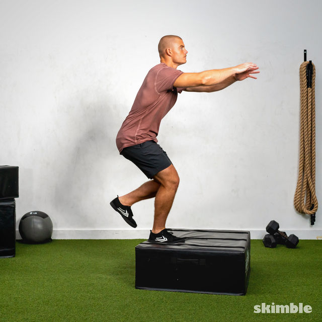Right Leg Box Jumps Comment faire de l'exercice Skimble