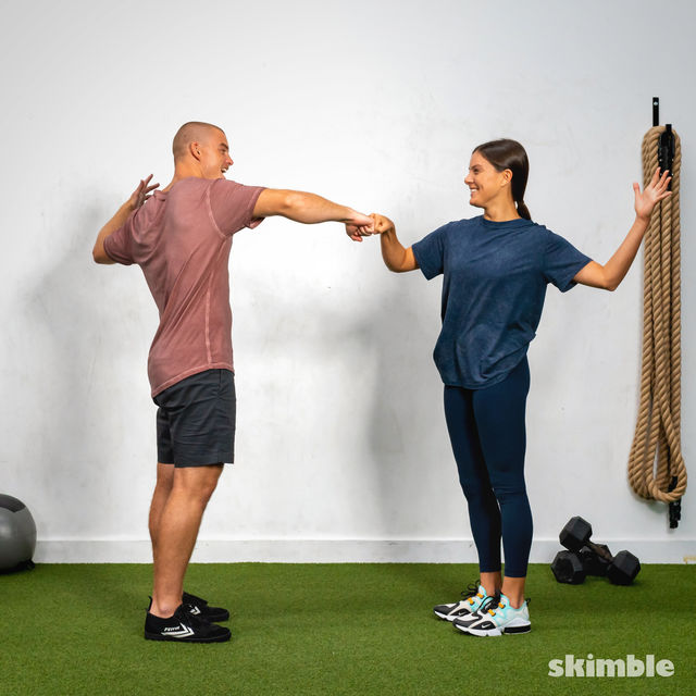 Fist Bumps Exercise Howto Workout Trainer by Skimble