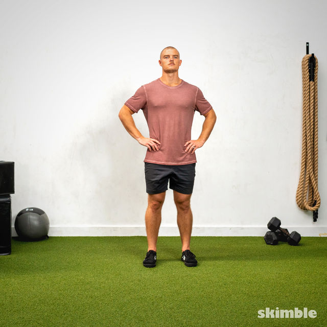 Clock Lunges Exercise Howto Workout Trainer by Skimble