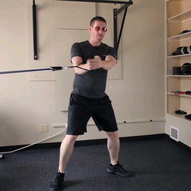Band Chop / Rotation by Patrick9 Morrisey Exercise Howto Skimble