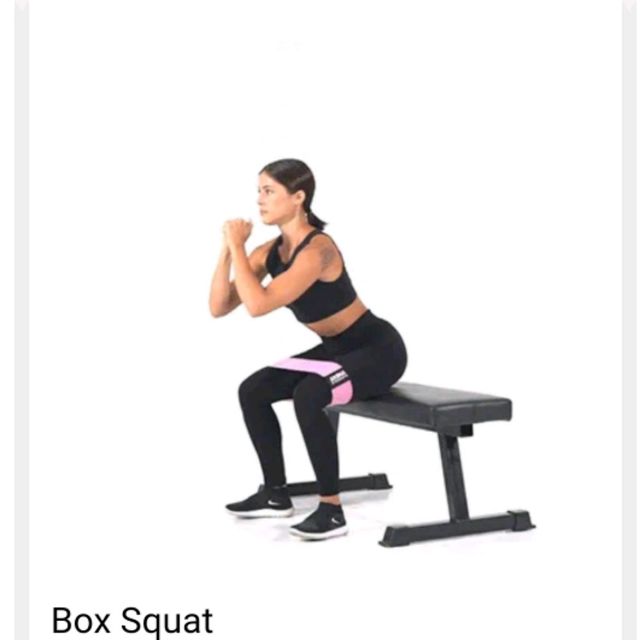 Box Squat by Tanya M. Exercise Howto Skimble Workout Trainer