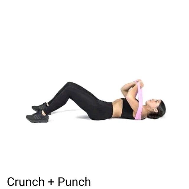 Crunch + Punch Exercise Howto Workout Trainer by Skimble
