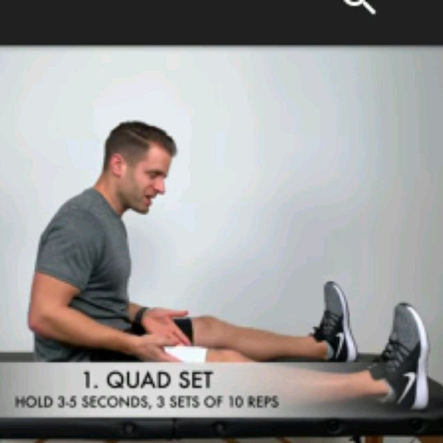 QUAD SET Exercise Howto Workout Trainer by Skimble