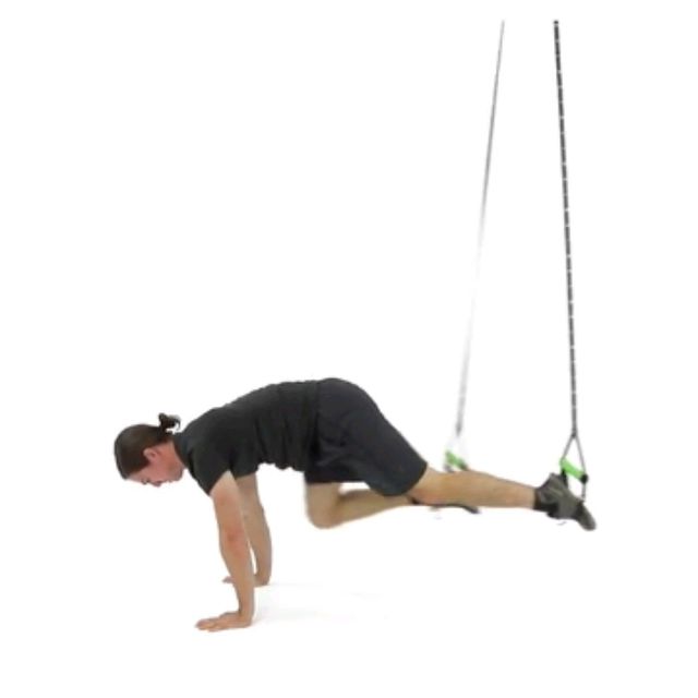 Suspended Mountain Climbers Exercise Howto Workout Trainer by Skimble