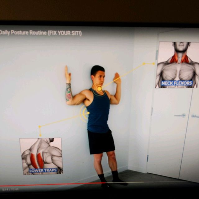 Wall Slides w/ Chin Nods by Page Sosna Exercise Howto Skimble