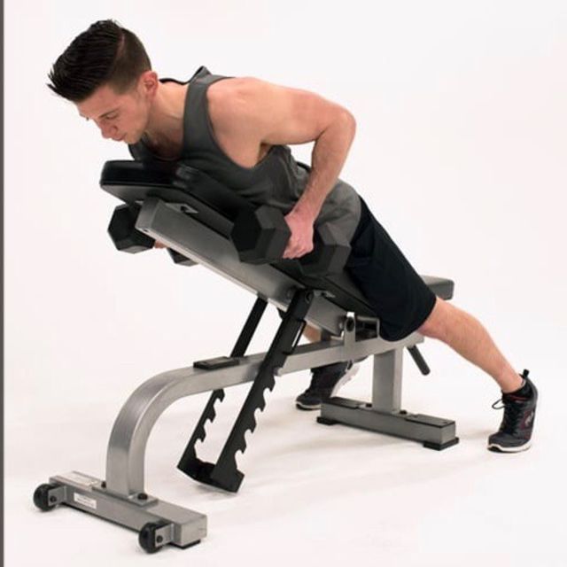 ChestSupported Dumbbell Row by John Vidricksen Exercise Howto Skimble