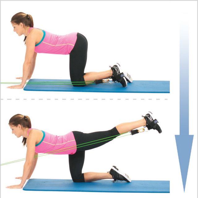 Donkey Kicks With Tube Bands by Mz Coffee Exercise Howto Skimble