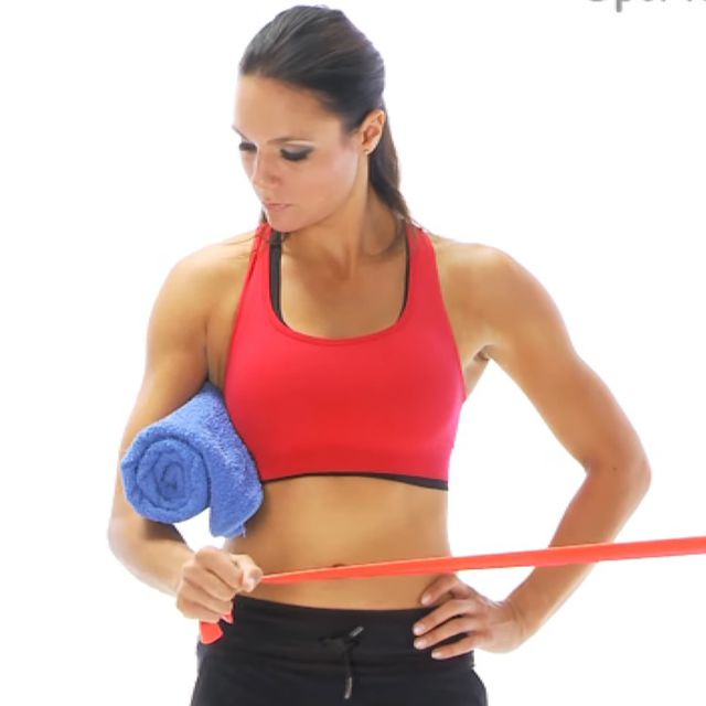 Rotator Cuff Lateral Rotation Standing Exercise Howto Workout