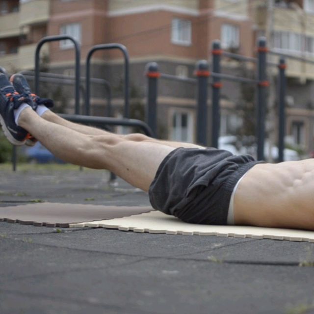 Hollow Body Leg Raises (Half Range) by Alex 🌊. Exercise Howto Skimble