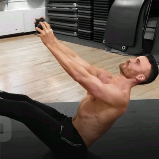 Weighted V Ups Exercise Howto Workout Trainer by Skimble