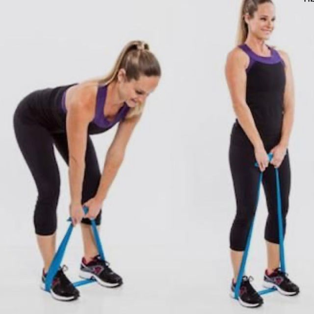 Resistance Band Deadlifts by Brian Fallon Exercise Howto Skimble