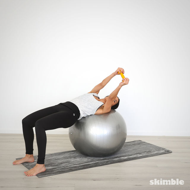 Ball Torso Rotations Exercise Howto Workout Trainer by Skimble