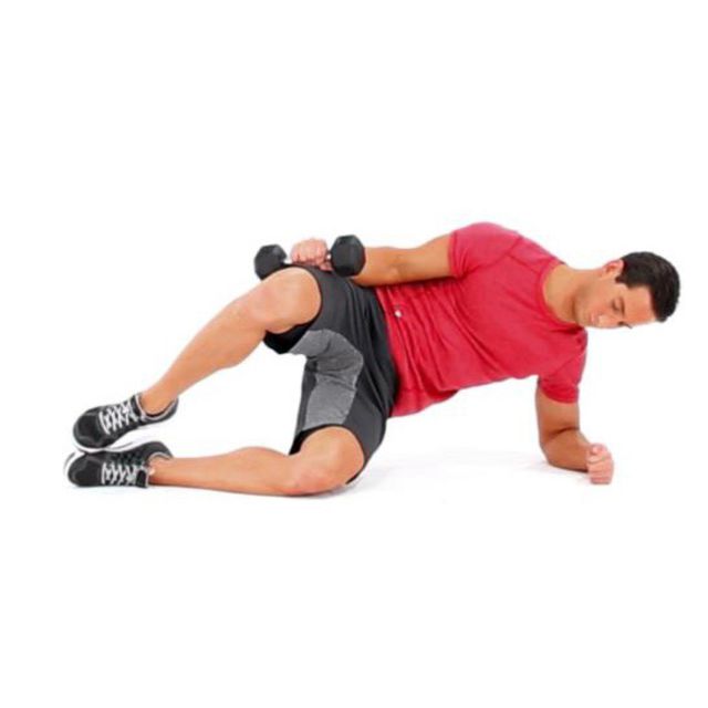 Weighted Clamshells Right Side by Brian Fallon Exercise Howto Skimble