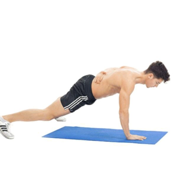 One Arm Push Up Exercise Howto Workout Trainer by Skimble
