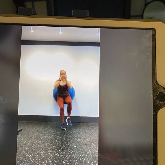 Ball Wall Lunges by Melissa Leng Exercise Howto Skimble