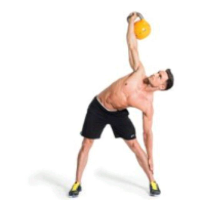 Kettlebell Windmill Exercise Howto Workout Trainer by Skimble