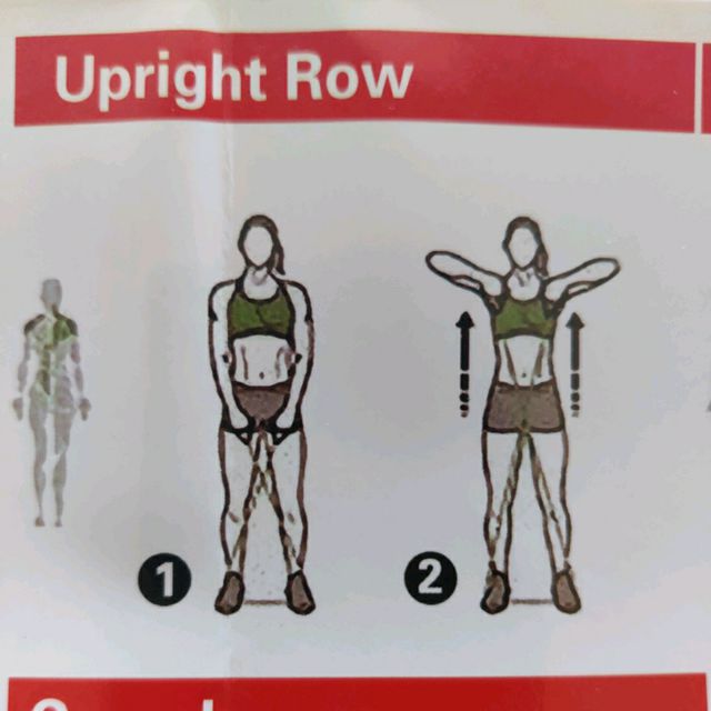 Resistance Band Upright Row by Dan S. Exercise Howto Skimble