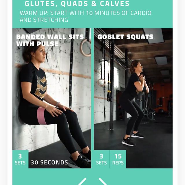 Banded Wall Sit Pulse by Kaitlyn Gallant Exercise Howto Skimble