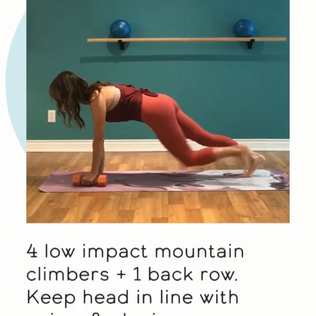4 Slow Mountain climbers To Back Rows Exercise Howto Workout