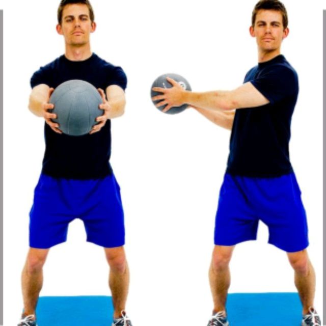 Med Ball Rotations by 𝔻𝕖𝕤𝕖𝕣𝕥 𝔽𝕠𝕩🦊 🌟 Exercise Howto Skimble