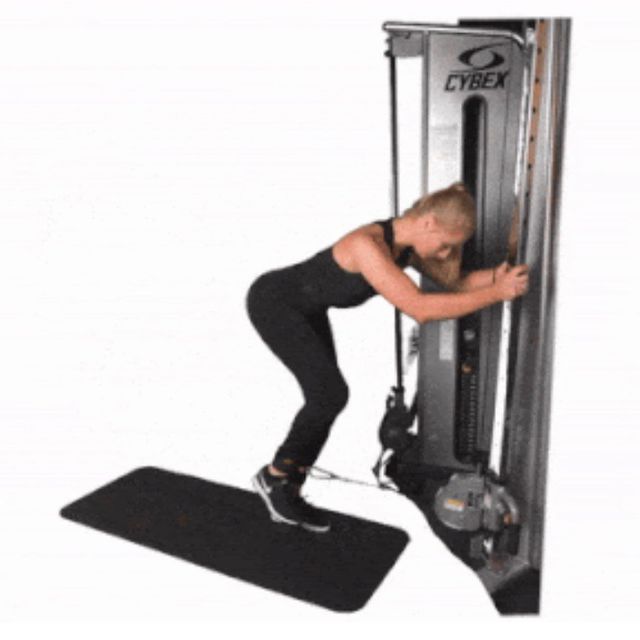 Right Cable Glute Kickback Exercise Howto Skimble