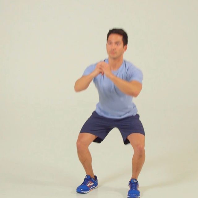 Squats with Leg Kickbacks by Brian Fallon Exercise Howto Skimble