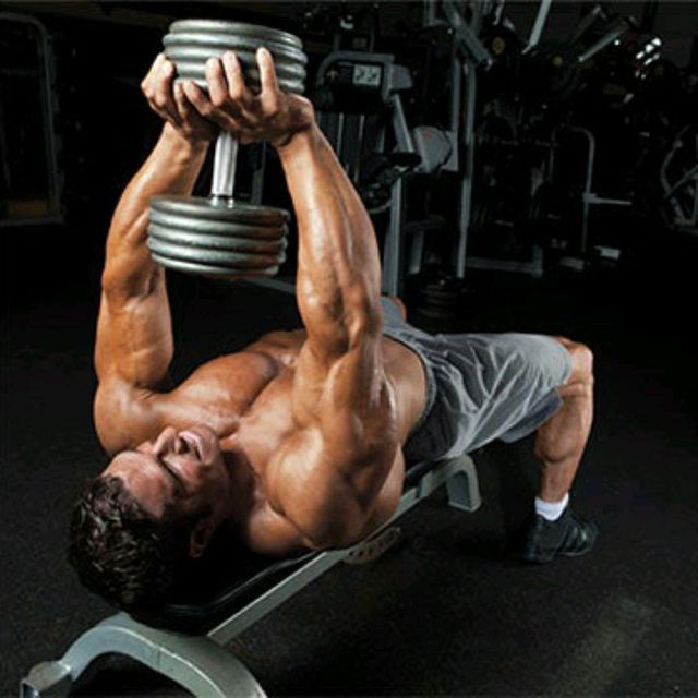 Lying Dumbbell Pullover by Martel Berry Exercise Howto Skimble