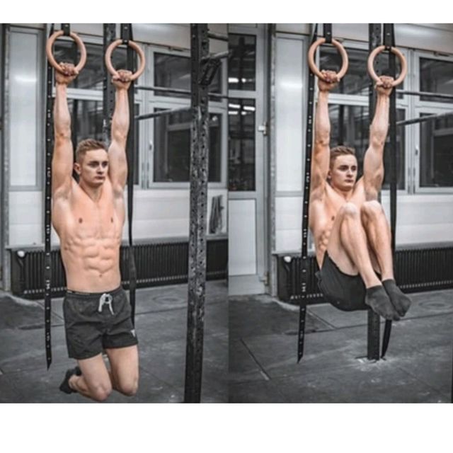 Ring Hanging Knee Raises by Jdan Bit Exercise Howto Skimble