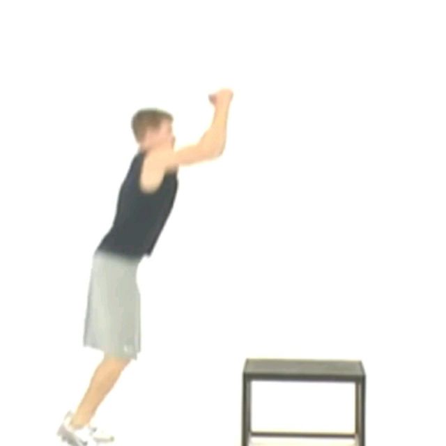 Box Jump With Stabilization Sagittal Plane by Myint H. Exercise Howto Skimble