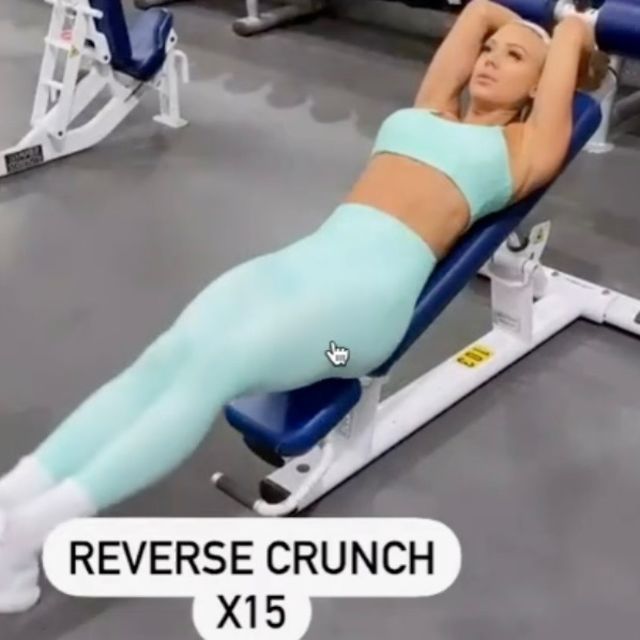 Reverse Ab Crunch Exercise Howto Workout Trainer by Skimble