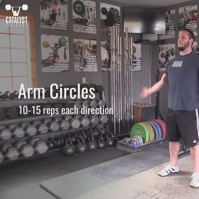 Arm Circles Front 10 Exercise Howto Workout Trainer by Skimble
