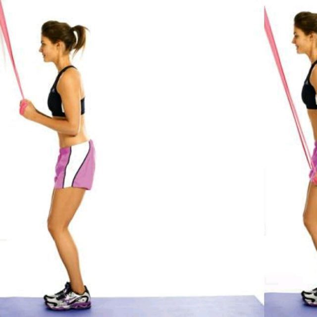 Straight Arm Pulldowns (band Over Door) by Anne B. Exercise Howto