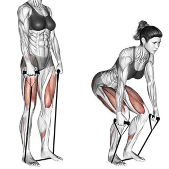 Romanian Deadlift With Band by Krisonthis . Exercise Howto Skimble